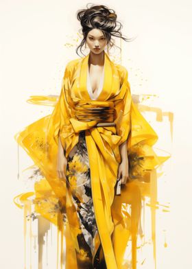 Geisha in Yellow