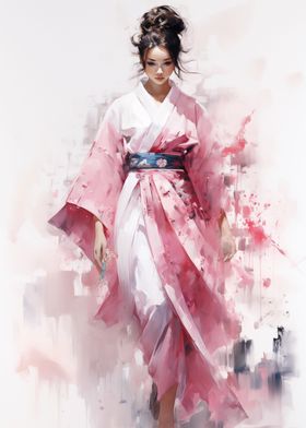 Geisha in Pink