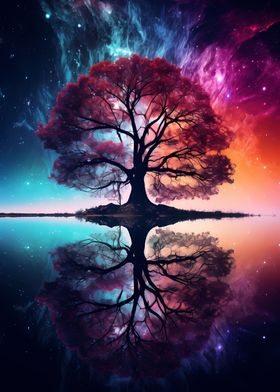 Tree of Life Cosmic Galaxy