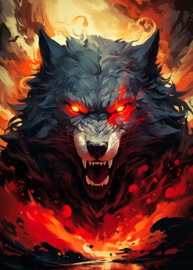 Inferno Flame Wolf