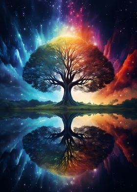 Tree of Life Cosmic Galaxy