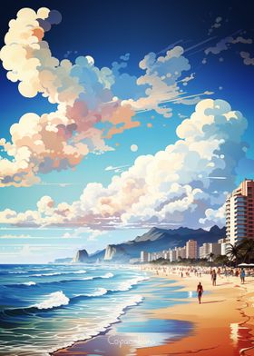 Copacabana Oil Painting