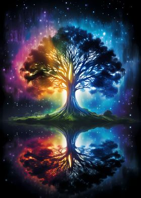 Cosmic Galaxy Tree of Life