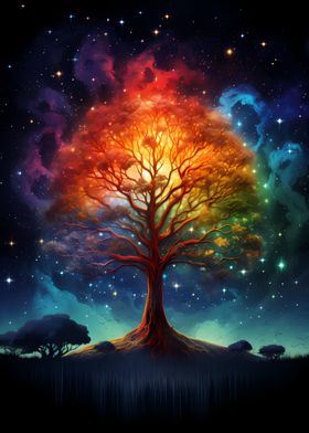 Tree of Life Cosmic Galaxy