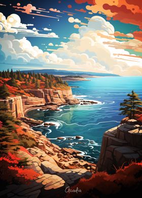 Acadia Oil Painting