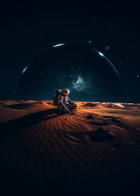 Astronaut in the Desert