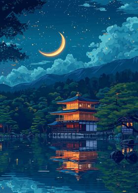 Moon Zen Landscape