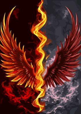 Wings of Hell and Heaven