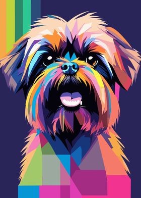 Monkey Terrier Dog Pop Art