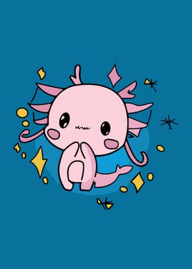 Kawaii Axolotl For kids