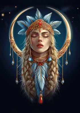 Woman with Dream Catcher