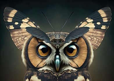 Long eared owl butterfly