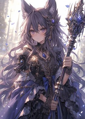 Enchanted Wolf Sorceress