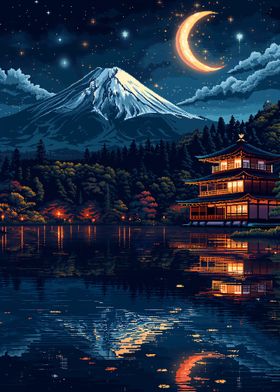 Japanese Pixel Mountain