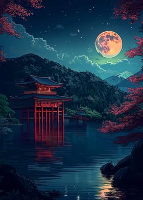Night Zen Landscape