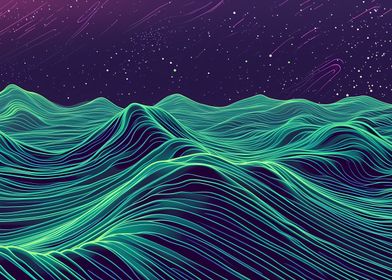 abstract syntwave artwork