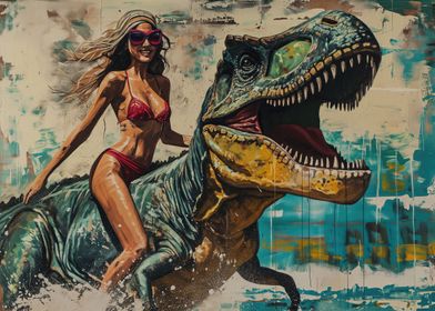 Jurassic Beach Trex Rider