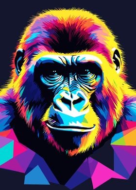 Gorilla Pop Art 2