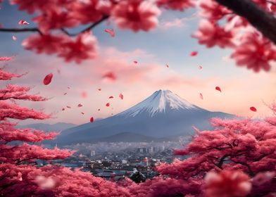 Cherry Blossom Japan Art