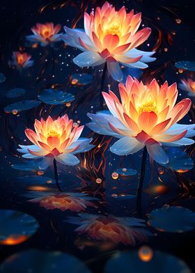 Cosmic Black Lotus Bloom