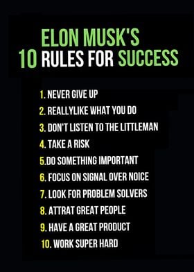 10 Rules For Success 