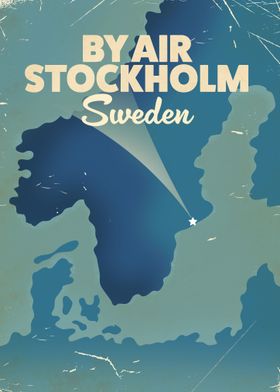 Stockholm Travel poster