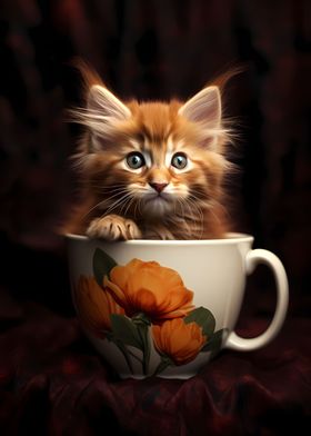 Maine Coon Cup Cat Kitten