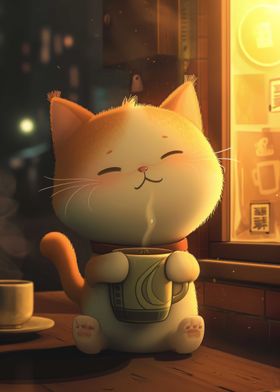 Cute Cartoon Cat