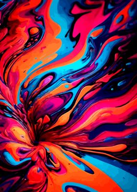 Abstract Liquid Swirls