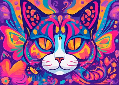 PSYCHEDELIC CAT