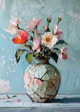 Broken Vase Flowers