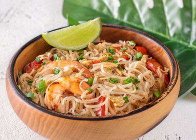 Bowl of pad thai