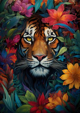 Colorful Wildlife Tiger