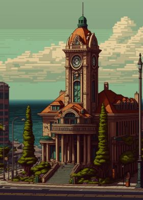 Alexandria city Pixel Art