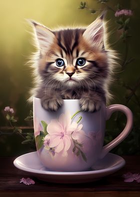 Maine Coon Cup Cat Kitten