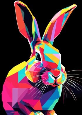 Rabbit Pop Art