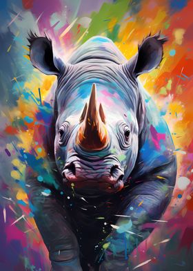 Pictures, Paintings Metal Displate Prints, Unique Shop Rhino Posters | - Online