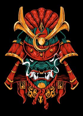 Traditional Samurai Mask