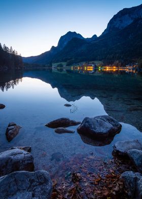 Mountain Lake at Nightfall