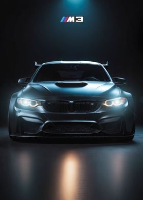 BMW M3 2020 art poster  