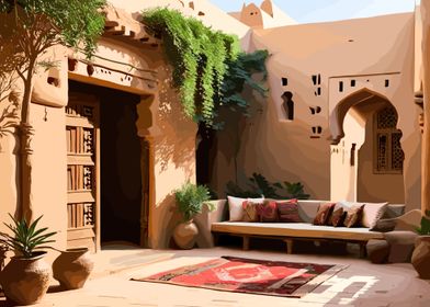 Arab mud house