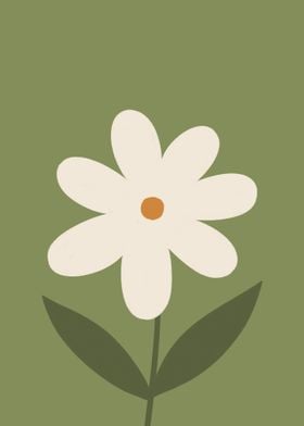 Decorative simple daisy