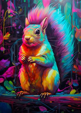 Synthwave Squirrel