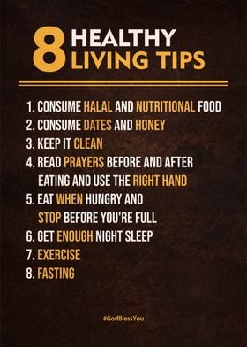 8 healthy living tips