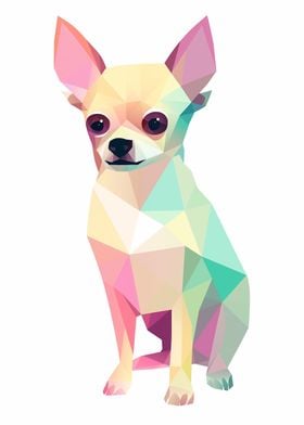 Funny Geometric Chihuahua