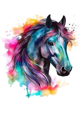 Horse Watercolor