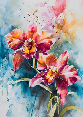 Orchid painting