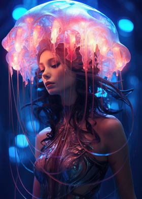 Jellyfish Cyberpunk Girl 2
