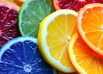 Color Lemon Orange Fruits