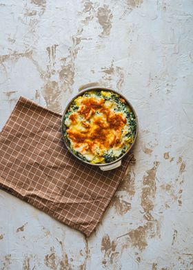 Food on backdrop